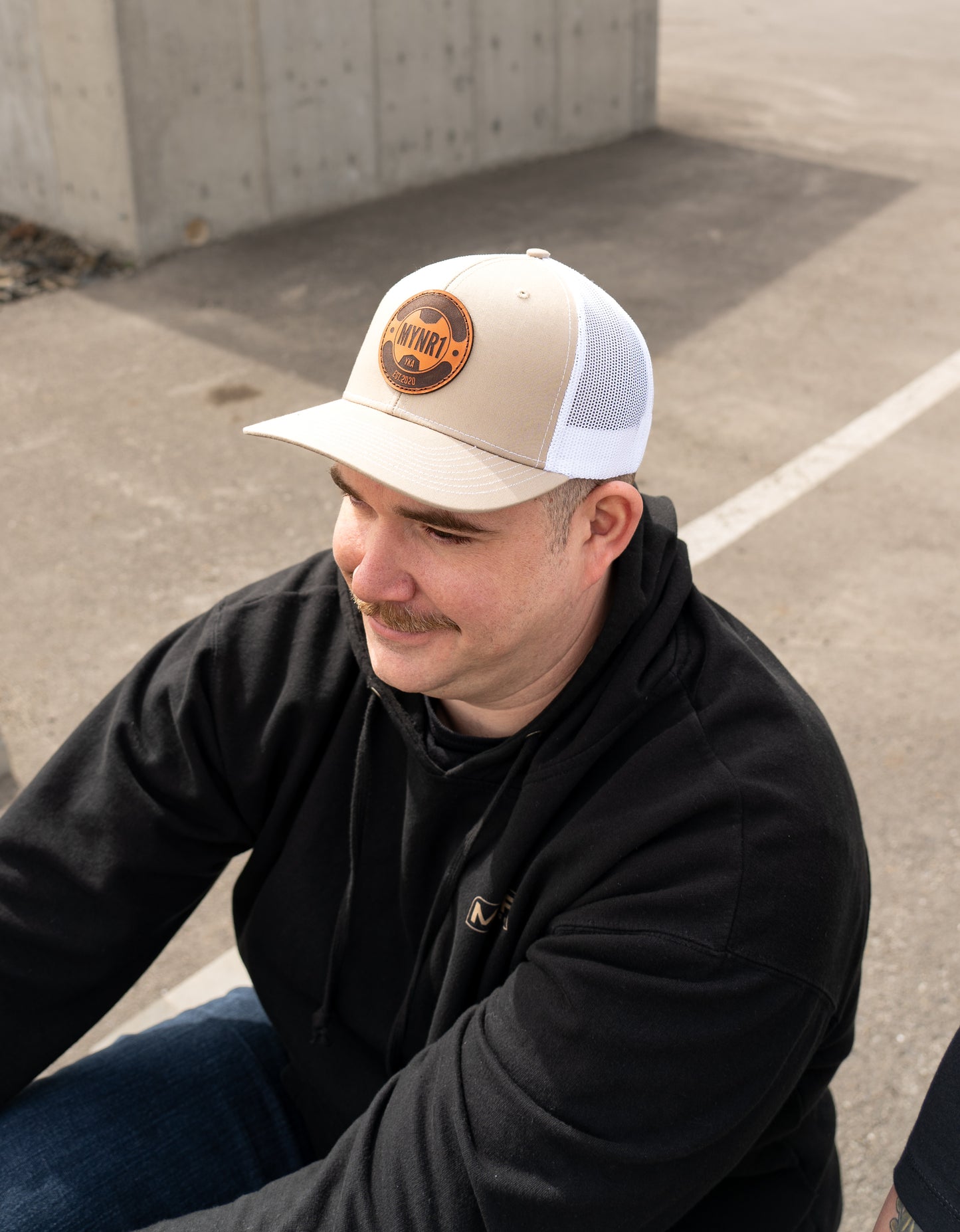Round Patch Trucker Hat
