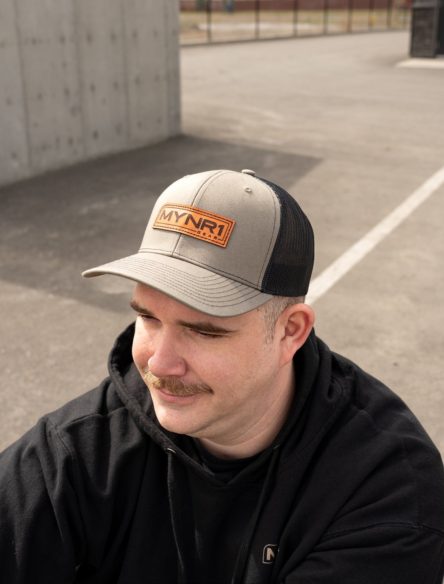 Leather Patch Trucker Hat