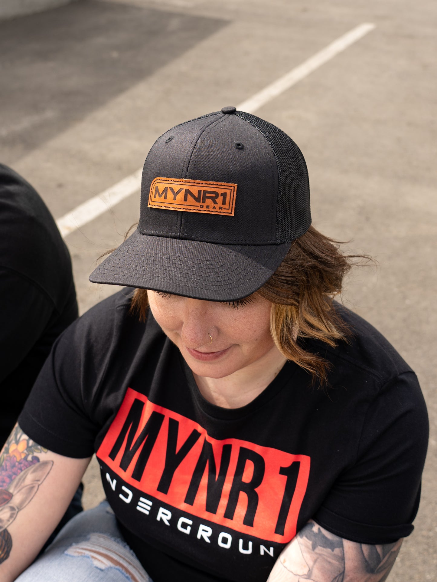 Leather Patch Trucker Hat