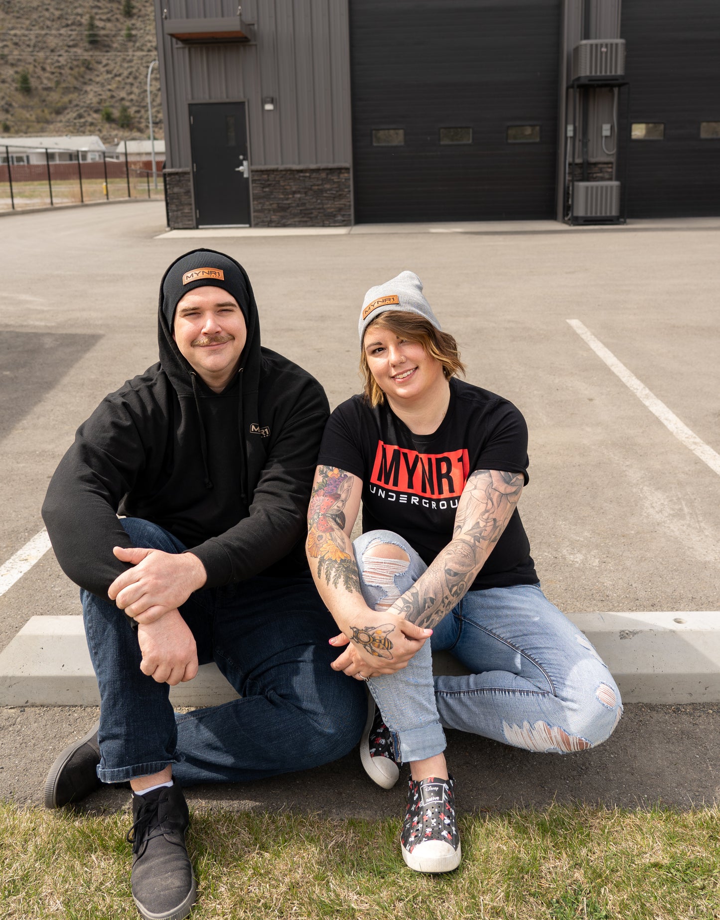 Leather Patch Beanie