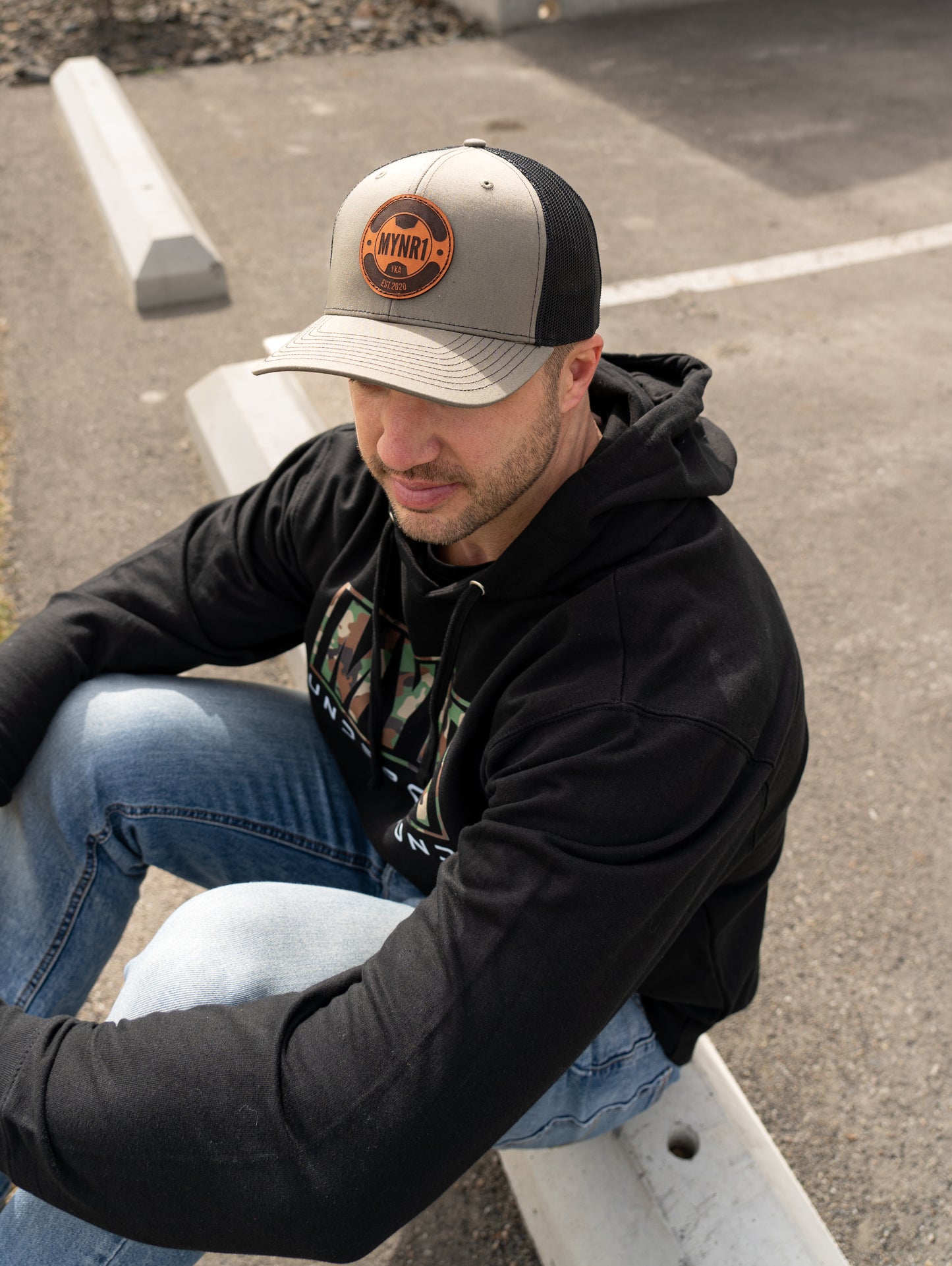 Round Patch Trucker Hat