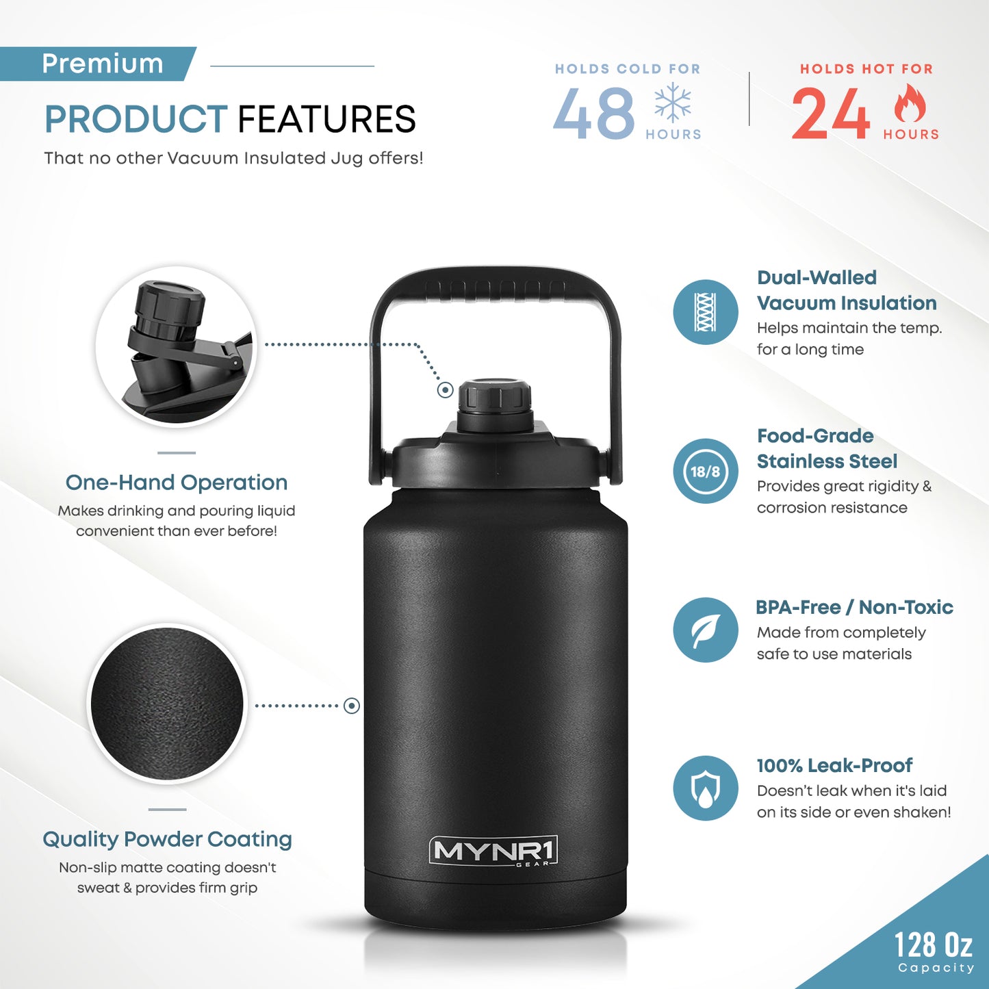 MYNR1 Hydration Jug - 128oz